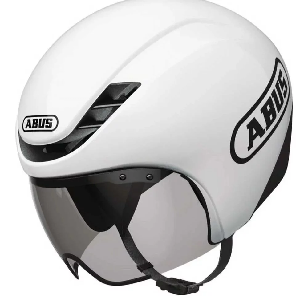 ABUS Gamechanger Branco Brilhante: A Arma Secreta para Sua Performance no Contrarrelógio TT