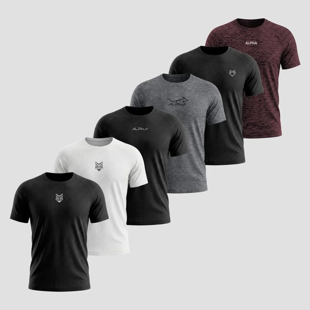 Kit 6 Camisetas Alpha: Performance, Conforto e Economia para Ciclistas Exigentes