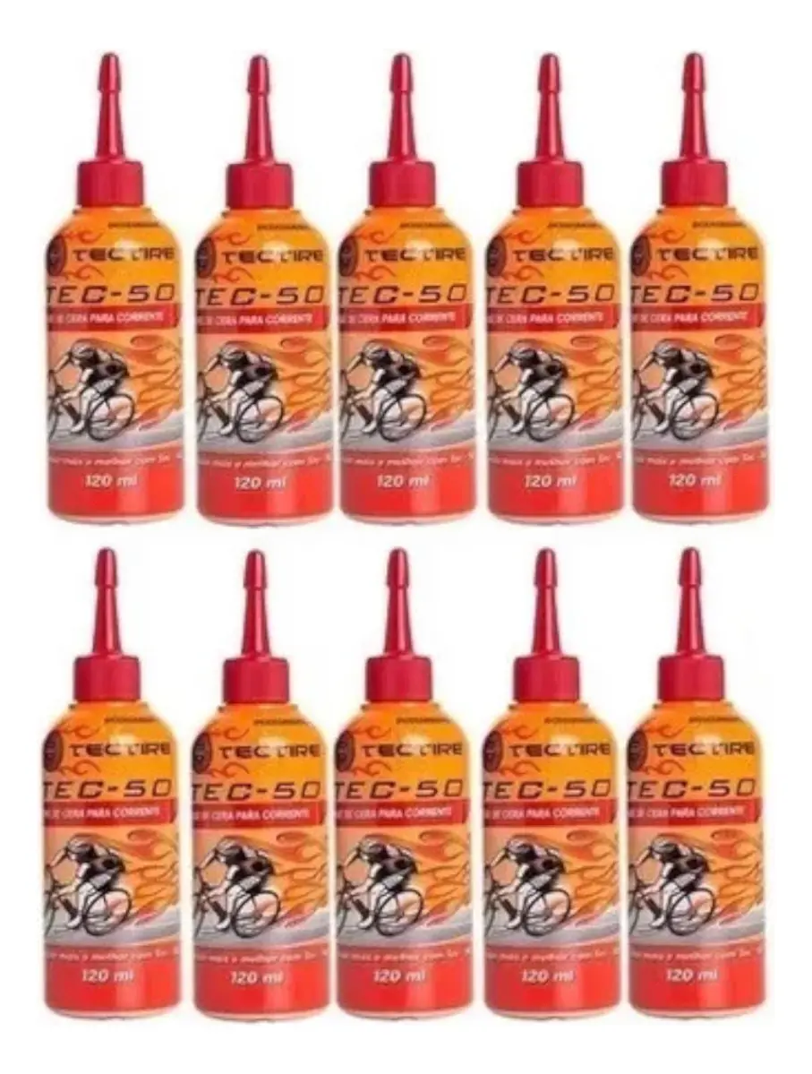 Tectire Tec-50 Bio Cera: O Kit Definitivo para uma Corrente Impecável e Duradoura (10x120ml)