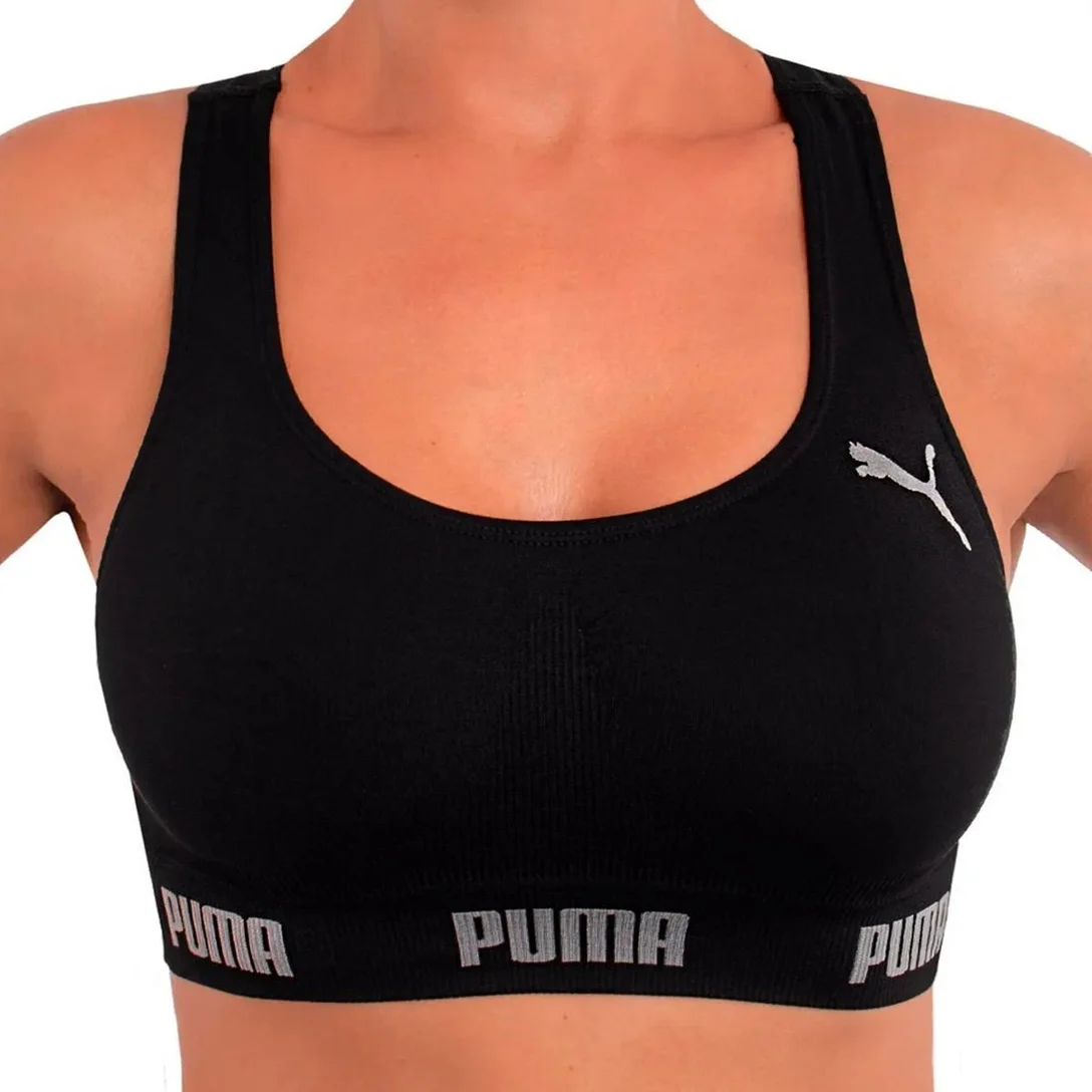 Top Puma Feminino para Ciclismo: Conforto Sem Costura e Sustentação Ideal na Bike